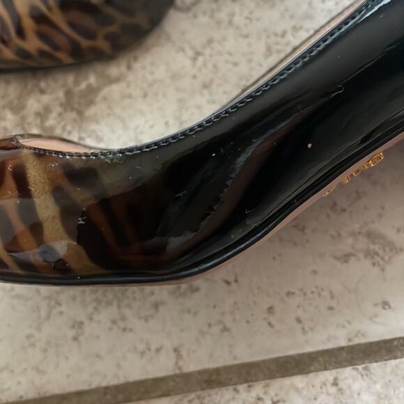 Prada Leopard Ombre Kitten-Heel Pump Honey - Picture 14 of 15